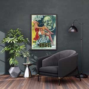 Affiche design Art Déco Blue Angel pour utilisation murale - Product Image 2