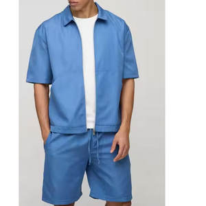 Venta al por mayor 100% algodón Casual Street Wear Short Set personalizado impreso 2 piezas camiseta y Top corto verano superventas - Product Image 2