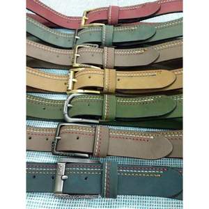 High Quality Custom Antique Buffalo Leather <b>Belts</b> Floral Embroidery High Selling Ladies/Gents Factory Cloth Equipment Steel - Product Image 3