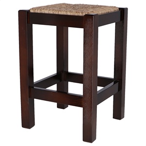 Panca Rustica in Legno WELL HOME con Finitura Noce 32.5x32.5x48.5 cm per Uso Esterno - Product Image 4