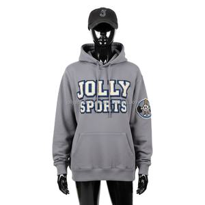 Haute qualité 340 GSM femmes pull à capuche chaud polaire tissu personnalisé 3D Chenille Patch broderie conception femmes basiques sweats à capuche - Product Image 6