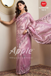 Kohinoor Gold Crush Saree Impresionante tela de lujo tejida a mano para bodas y festivales Ropa India pakistaní para nuevos comienzos - Product Image 3