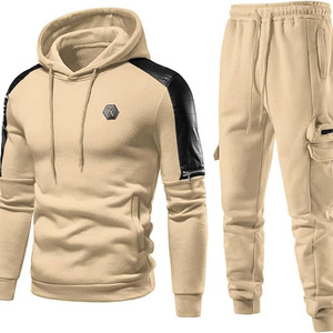 Ensembles de survêtements d'hiver pour hommes, vêtements de jogging, 100% coton, légers, respirants, écologiques, survêtements de haute qualité - Product Image 1