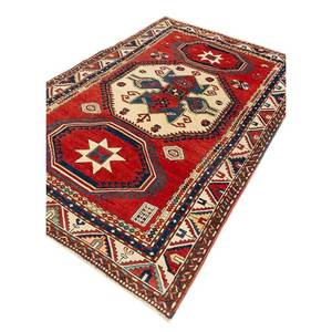 Alfombra Kiaan Grande de Lana Anudada a Mano, Rectangular 9x12, Diseño Geométrico Abstracto para Entrada, Pasillo, Modelo Paem-160, Rojo Naranja - Product Image 2