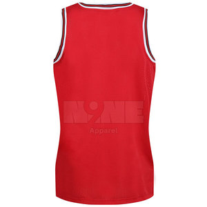 เสื้อบาสเก็ตบอลสำหรับผู้ชายเสื้อบาสเก็ตบอลระบายอากาศได้ดีจาก100% โพลีเอสเตอร์ทำจากปากีสถาน - Product Image 2
