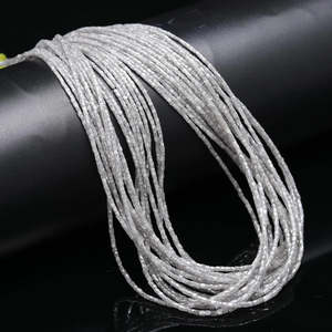 Perles tubulaires en diamant blanc facetté étincelant 1,3-2,5 mm Diamants en vrac - Product Image 3