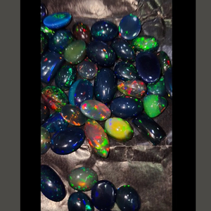 60 Pcs Naturel Éthiopien Noir Opale 10mm à 17mm Ovale Poire Rectangle Cabochon 170 Cts Lot Iroc Ventes Opale Lâche Gemstone US $253 - Product Image 3