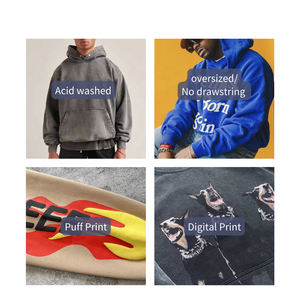 Sweat à capuche unisexe avec impression bouffante 3D Survêtement personnalisé Baggy Puffy Streetwear Ultra Heavyweight Thick 3D Puff Print Fleece - Product Image 3