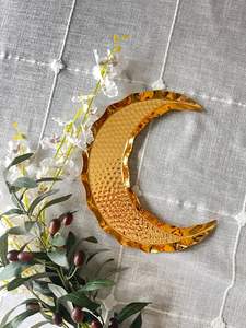 Bandeja decorativa de Ramadán de metal con marco ancho, perfecta para funciones de boda, banquetes religiosos y eventos culturales - Product Image 2