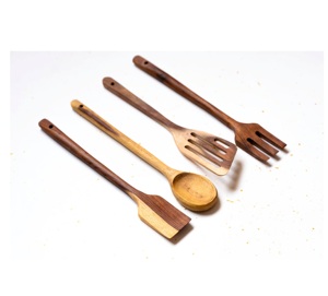 Utensilios para Ensalada Ecológicos, Aptos para Lavavajillas, Hechos en India - Product Image 4