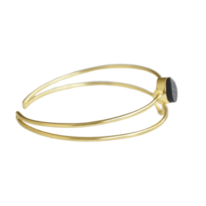 Brazalete Ajustable de Latón con Acabado Antiguo, Grueso, Hecho a Mano, Joyería Unisex de Moda, Listo para Enviar al por Mayor - Product Image 3