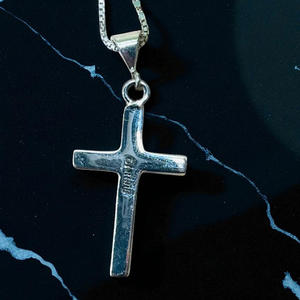 Solid 925 <b>Sterling</b> <b>Silver</b> Plain <b>Cross</b> Crucifix Pendant Charm Pendants Plain <b>Silver</b> Pendants - Product Image 1