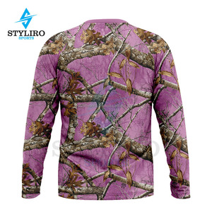 Camisetas de algodón de 240 gramos para hombre, camisetas de camuflaje con estampado de árbol Real para cazar en la jungla y acampar en el bosque - Product Image 4