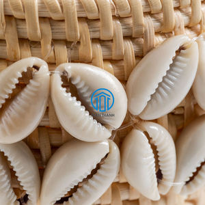 Cestas redondas de ratán Natural personalizadas OEM de fábrica con carcasa, cestas de concha de ratán hechas a mano hechas en Vietnam - Product Image 2