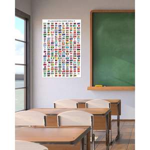 Póster de Banderas del Mundo con Impresión Digital - Product Image 1