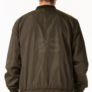 แจ็คเก็ตบอมเบอร์ลำลองผู้ชายไซส์ใหญ่คุณภาพสูงสำหรับฤดูหนาว สไตล์และโลโก้ด้านหน้าแบบกำหนดเองได้ - Product Image 6