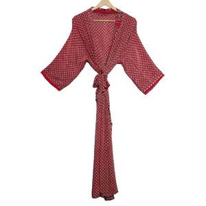 New Arrival Women's Floral <b>Silk</b> <b>Kimono</b> Bathrobe Home Sleepwear Thermal Dressing Gown for Spring Autumn for Daily Life Weddings - Product Image 1