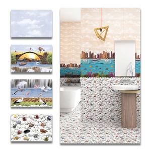 Meilleure qualité 300x450mm brillant marbre poissons Aquarium carreaux en céramique numérique mur carrelage intérieur sol chambre mur carreaux - Product Image 4