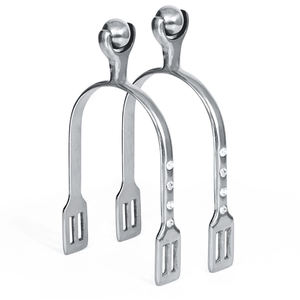 Dernier modèle d'éperons d'équitation de haute qualité, design en acier inoxydable résistant à la corrosion, légers, pour l'entraînement équestre - Product Image 1