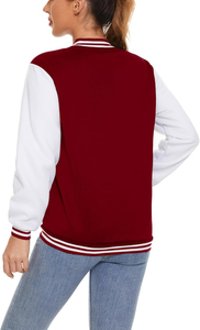 Vente en gros Nouvel arrivage de veste universitaire de qualité supérieure Vente en gros de vestes streetwear décontractées de haute qualité personnalisées entièrement personnalisées pour femmes - Product Image 3