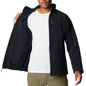 Vêtements pour hommes Veste Softshell tendance avec fermeture éclair Vêtements de protection solaire Veste Soft Shell respirante à séchage rapide pour hommes - Product Image 2