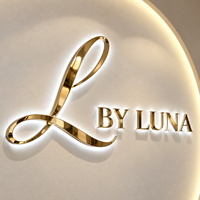 Logo de bureau d'entreprise, lettres en miroir dorées, logo d'entreprise personnalisé, enseigne LED pour entreprise, enseigne LED pour la décoration de magasin