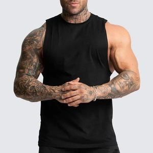 Débardeur de sport pour homme 100% coton tricoté respirant séchage rapide uni Fabrication directe usine - Product Image 6