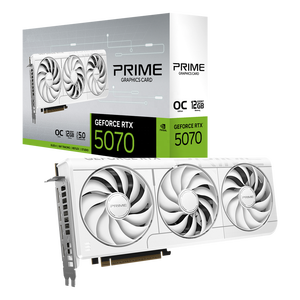 A S U S P R I M E Ge Force R T X 5070 Blanco OC 12GB GDDR7 RTX5070 Nueva tarjeta de video de escritorio para juegos G P U - Product Image 1