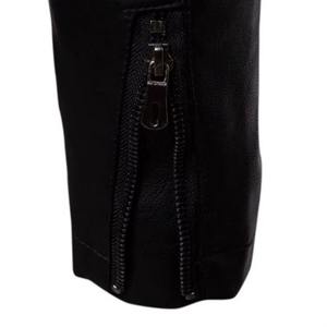 เสื้อแจ็คเก็ตหนังผู้ชาย OEM สไตล์สตรีทแวร์ ทรงบอมเบอร์ หนังวัวแท้ ผลิตและขายส่ง - Product Image 3