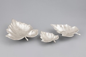 Plateau de fruits en aluminium doré, design fantaisie, pour fruits secs, plateau en forme de feuille, meilleure vente - Product Image 2