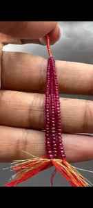 ลูกปัดทับทิมธรรมชาติสวยงาม เรียบเนียน ขนาด 2-4 มม. สีแดง ไม่ผ่านการอบ ไม่ผ่านการบำบัด สำหรับทำเครื่องประดับ - Product Image 4