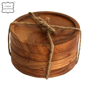 แผ่นรองแก้วไม้ทรงสี่เหลี่ยมแผ่นรองแก้วไม้ก๊อกไม้ไผ่วอลนัทบีชแผ่นรองแก้วสำหรับใส่ถ้วยกาแฟถาดรองแก้วไม้ - Product Image 3