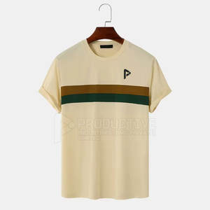 Camiseta de algodón 100% para hombre de último diseño, ropa de verano de manga corta de Color personalizada - Product Image 1