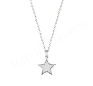 สร้อยคอเงิน2025ผลิตตามสั่งผลิตจากโรงงานโดยตรงคุณภาพสูงเครื่องประดับรูปดาว29X21มม. ทำจากนิกเกิลอินเดียปราศจากตะกั่วเครื่องประดับค้นพบชิ้นส่วน - Product Image 1