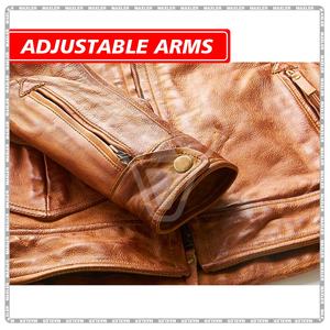 Chaqueta de cuero para Hombre | Chaqueta de motorista aprobada por CE | Chaqueta de cuero duradera para montar para todas las estaciones - Product Image 4