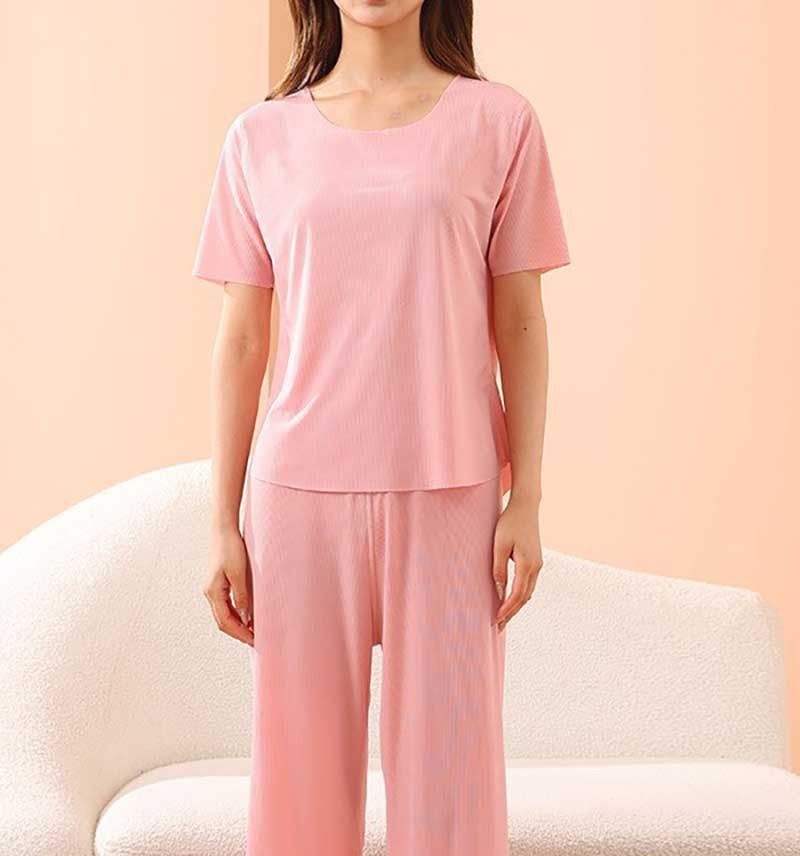 Women's pink [seamless home wear]