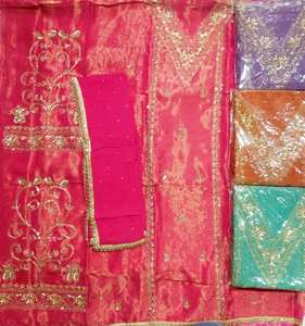 Designer moderne non cousu fantaisie brodé à la main de haute qualité Protection solaire indien mode avant Salwar Kameez tenue pour - Product Image 2