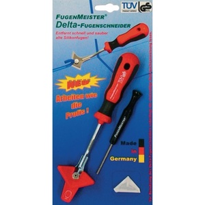 <b>Putty</b> Knife Set-Fugenmeister Delta 1 Joint Cutter with Scraper and Replacement Blade - Product Image 1