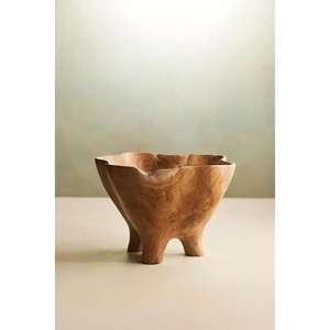 Tazón Grande para Servir Ensaladas, de Madera de Acacia Pulida, Estilo Rústico, Decoración Navideña, Artesanía Ecológica - Product Image 6