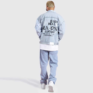 Respirant 2025 hommes veste en jean à bas prix respirant durable à bas prix Logo personnalisé hommes veste en jean Service OEM - Product Image 4