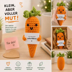 Linda Figura de Zanahoria de Algodón Tejida a Crochet, Figura de Planta con Patrón de Vegetales - Product Image 2