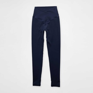 Leggings de yoga décontractés pour femmes, taille basse, coupe droite, effet ventre plat, rehaussement des fesses, avec poches, adaptés aux grandes tailles, couleur unie - Product Image 5