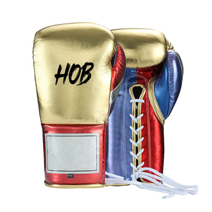 Guantes de Boxeo de Diseño Negro para Kickboxing, Muay Thai, Boxeo y Combate, Material Duradero - Product Image 3