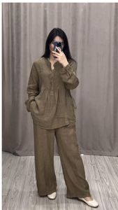 ชุดโครอร์ดแบบสุภาพสำหรับผู้หญิงผ้าคอตตอนโพลีเอสเตอร์แบบย่นสั้นผ้าไม่โปร่งใสแบบฤดูใบไม้ผลิ - Product Image 4