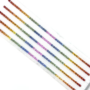 Piedras Preciosas Sueltas de Zafiro Multicolor Natural de 3mm 4mm 5mm 7mm, Corte Octogonal Facetado, Tamaños Calibrados, Fabricante de la India - Product Image 2