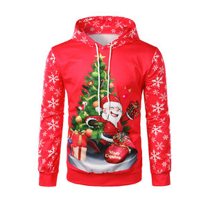 Best Selling Autumn <b>Christmas</b> 3d Sublimation Print Wholesale Unisex Pullover <b>Man</b> Custom Design Eco-Friendly Fleece <b>Hoodies</b> - Product Image 2