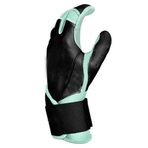 Gants de frappe de baseball professionnels en cuir avec fermeture à sangle logo personnalisé de la main du doigt complet - Product Image 5