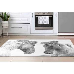 Alfombra con diseño de dos caballos: decoración rústica, alfombra antideslizante, alfombra estampada, alfombra delgada no tejida - Product Image 2