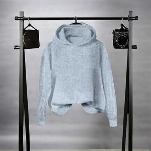 Sudaderas con capucha sostenibles para mujer, sudaderas con lavado ácido 3D Jacquard lavado a la piedra, bordado 3D, insignia antiretráctil, Terry con lentejuelas - Product Image 6