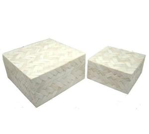 Elegant Style <b>Wooden</b> Jewelry <b>Box</b> With Bone & Resin Stripes Inlay Storage <b>Box</b> Multifunctional Rectangle Shape At Best Price - Product Image 2